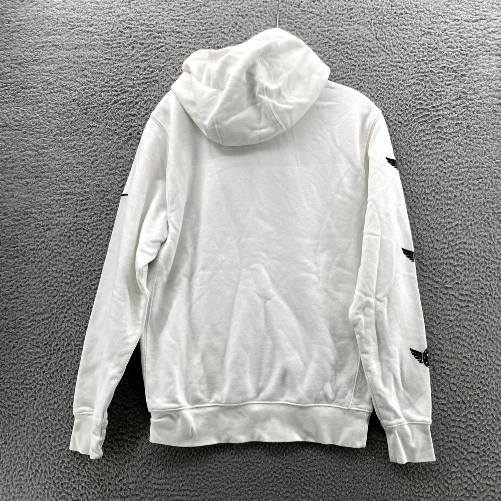 Nike Club Hoodie Men Small White Paddle Board Sportswear Academia Athleisure Gym
